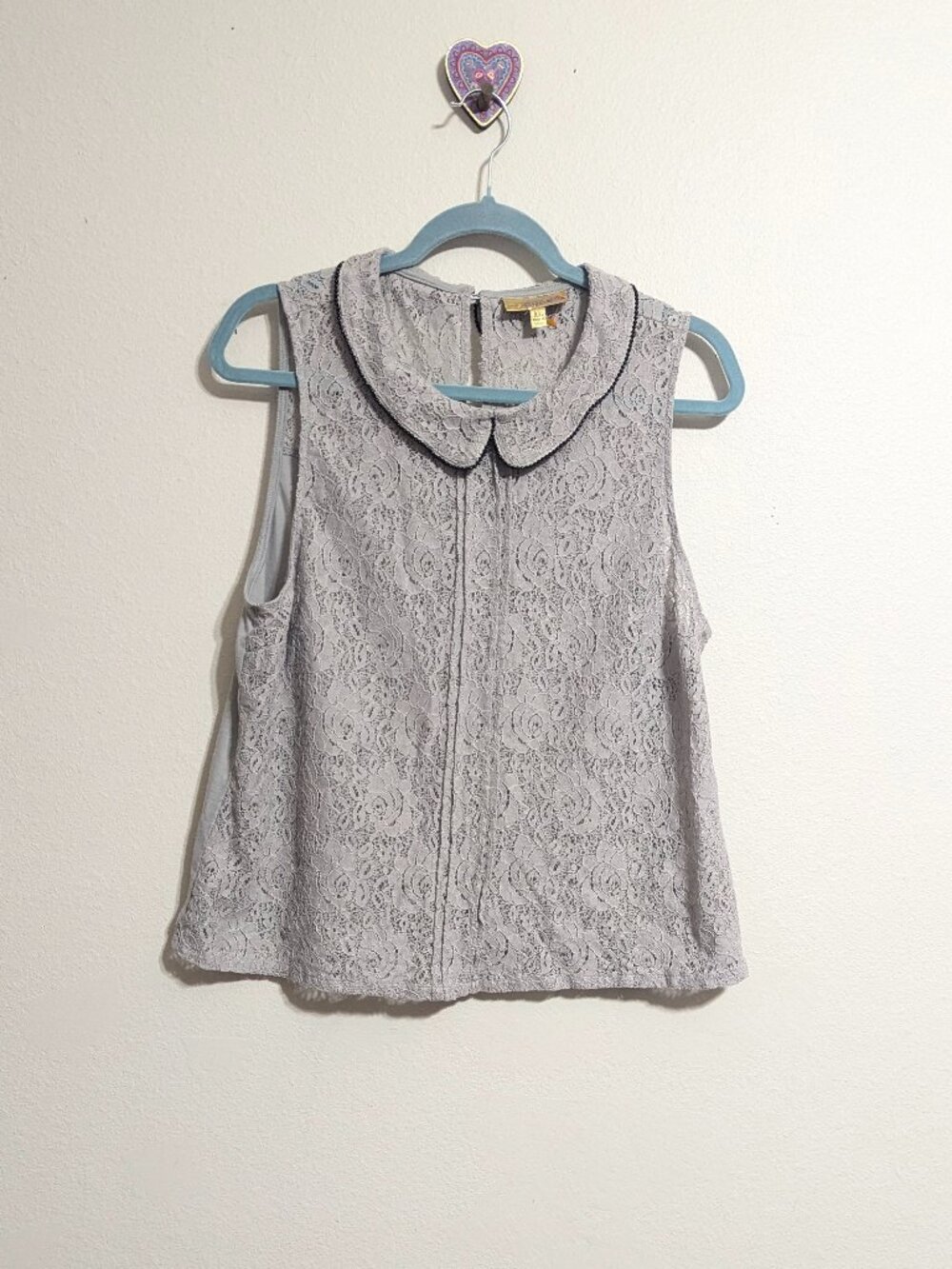 PRINCESS VERA WANG lace sleeveless top Size XL